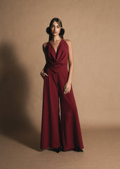 Burgundy Main Drama Blouse