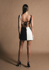 Black/Beige Susana Dress