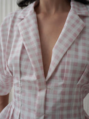 Gaviota Pink Checkered Shirt