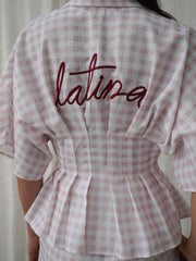 Gaviota Pink Checkered Set