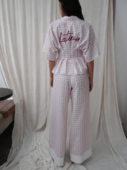 Gaviota Pink Checkered Shirt