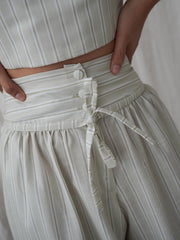 Selena Green Striped Set