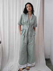 Gaviota Green Checkered Set
