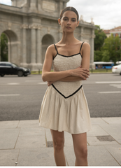 Sand/Black Cafetal Dress