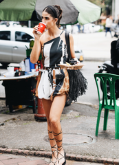 Machiatto Print Jumpsuit
