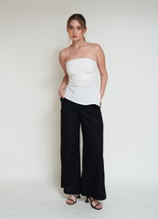 Wide-Leg Black Pants