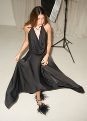 Black Main Drama Blouse