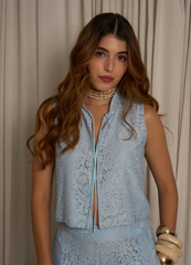 Yes Girl Light Blue Blouse