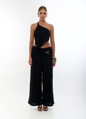 Kiss Goodbye Black Blouse