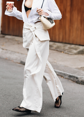 Wide-Leg Sand Pants + Cappuccino Sand Overpiece