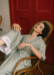 Gaviota Green Checkered Set