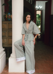 Gaviota Green Checkered Set