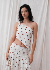 Thalia Sand Blouse