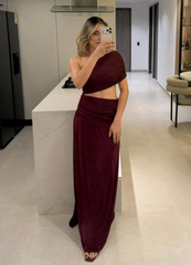 Burgundy Maria Dress